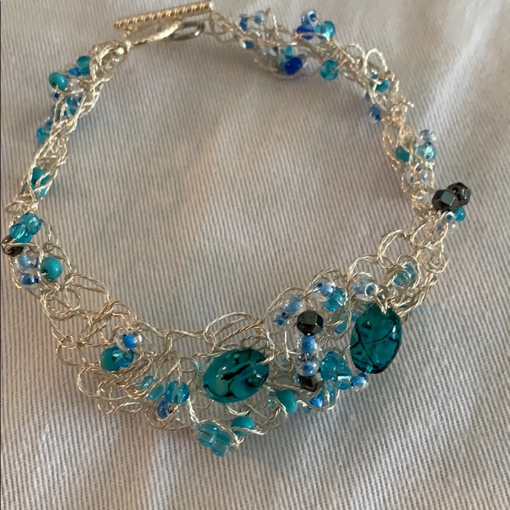 Handmade Bracelet crochet wire -plus size